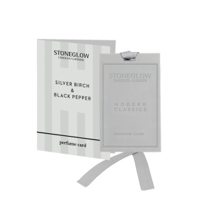 Modern Classic New-silver Birch & Black Pepper Perfume Card