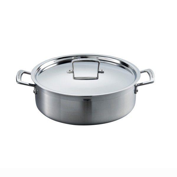 Le Creuset 3-Ply Stainless Steel 28cm Sauteuse