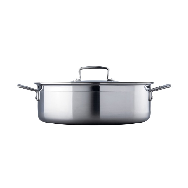 Le Creuset 3-Ply Stainless Steel 28cm Sauteuse