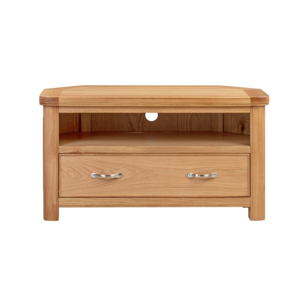 Chatsworth Oak Corner TV Unit