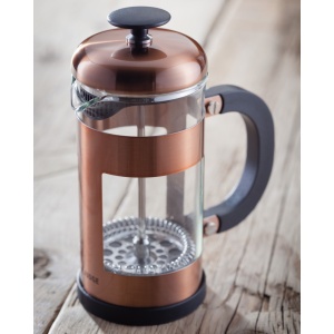  Judge Coffee, 3 Cup Glass Cafetiere, 350ml, Copper