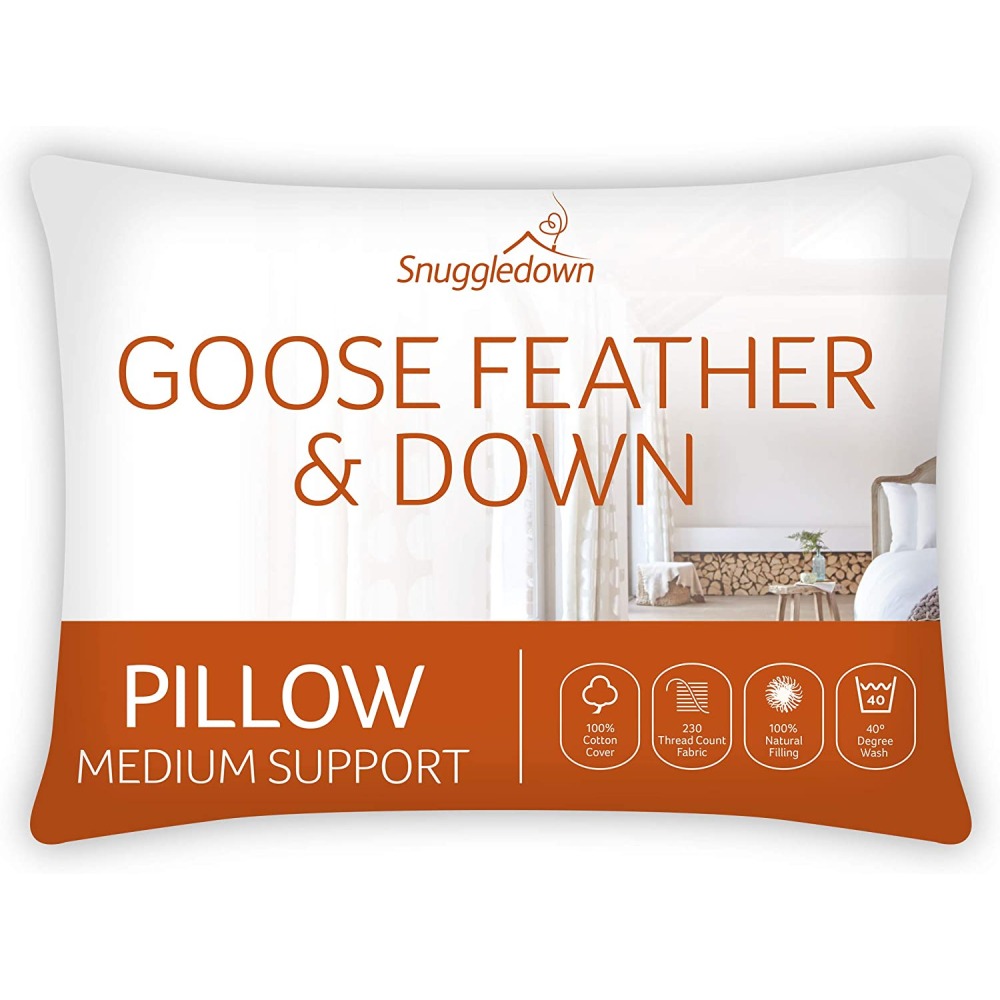 Snuggledown Signature Goose Feather & Down Pillow Browns of York