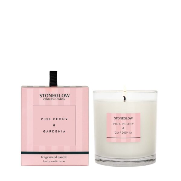 Stoneglow Pink Peony & Gardenia Candle