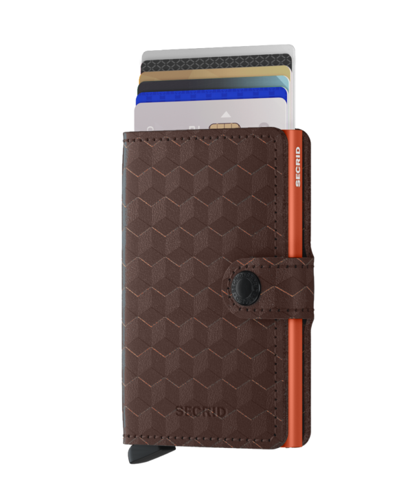 Secrid Miniwallet Optical Brown-Orange