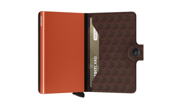 Secrid Miniwallet Optical Brown-Orange