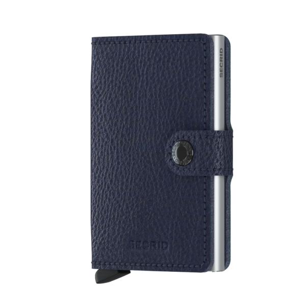 Secrid Miniwallet Vegetable Tanned Navy-Silver