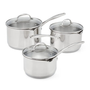 Stellar 7000 3 Piece Draining Saucepan Set