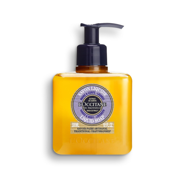 L'Occitane 300ML SHEA LAVENDER HANDS & BODY LIQUID SOAP