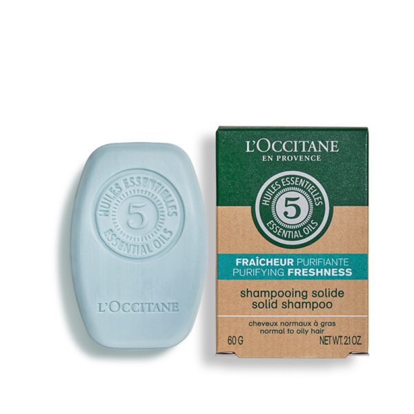 L'Occitane 60G Purifying & Freshness Solid Shampoo