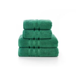 TLC Chelsea Towels Bottle Green 2pk Face Cloth