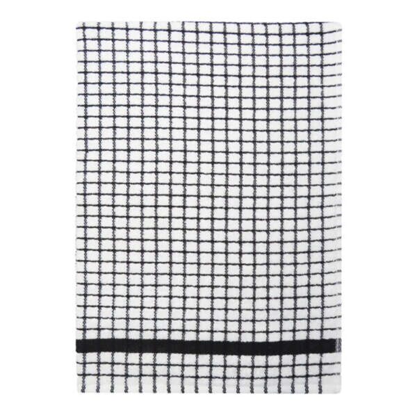 Poli-dri cotton tea towel Black