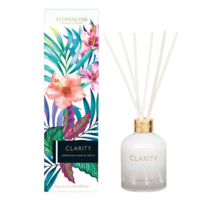 Stoneglow Infusion - Cashmerian Wood & Saffron - Reed Diffuser (White) Clarity