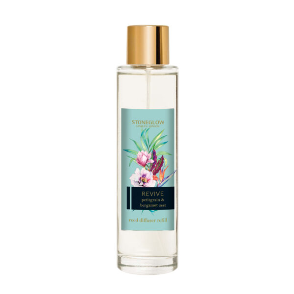 Stoneglow Infusion - Petitgrain & Bergamot Zest Reed Diffuser Refill 200ml (Duck egg blue) Revive