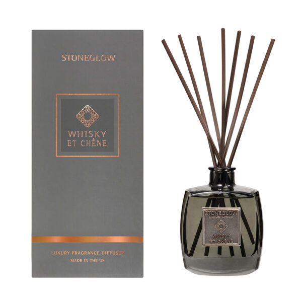 Stoneglow Metallique - Whisky et Chene - Reed Diffuser