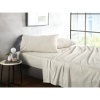 SK65FI034 500TC COTTON SATEEN FITTED SHEET DOUBLE 137X190X38 CHALK