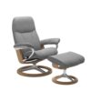 Stressless® Consul Signature Batick Wild Dove | Oak