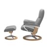 Stressless® Consul Signature Batick Wild Dove | Oak