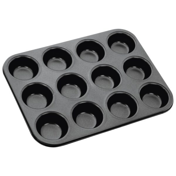 Stellar Bakeware, 12 Cup Cupcake/Muffin Tin, Cup Size 6.5 x 3cm, Non-Stick
