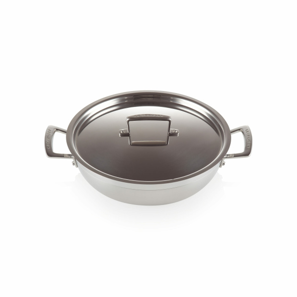 Le Creuset 3-Ply Stainless Steel Shallow Casserole 26cm