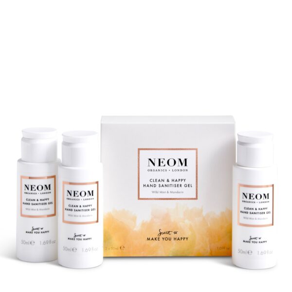 Neom Clean & Happy Hand Sanitising Gel 3X50Ml