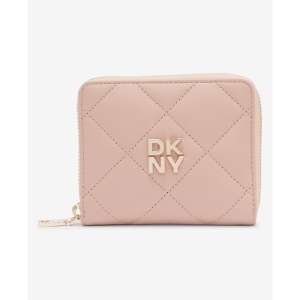 DKNY Red Hook Small Zip Around Wallet in Nude