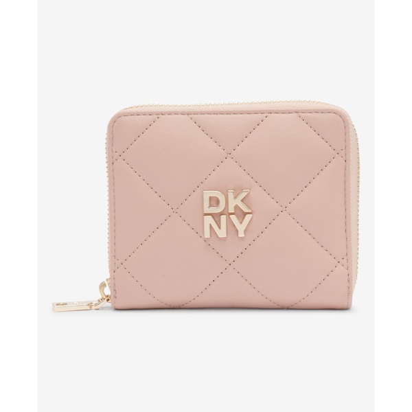 DKNY Red Hook Small Zip Around Wallet in Nude