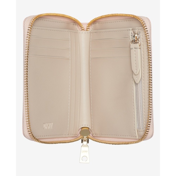 DKNY Red Hook Small Zip Around Wallet in Nude