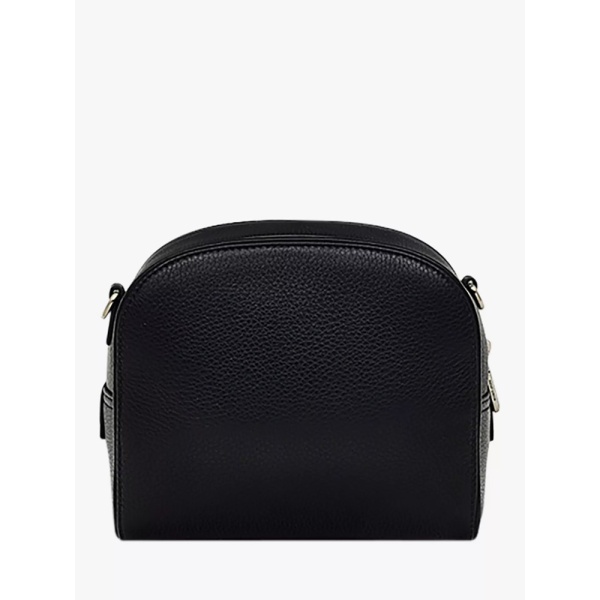 Radley Arden Crescent Leather Herringbone Small Zip-Around Crossbody Bag, Black