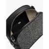 Radley Arden Crescent Leather Herringbone Small Zip-Around Crossbody Bag, Black