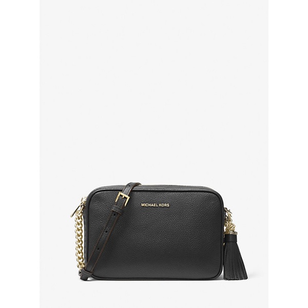 Michael Kors Jet Set Medium Pebbled Leather Crossbody Bag