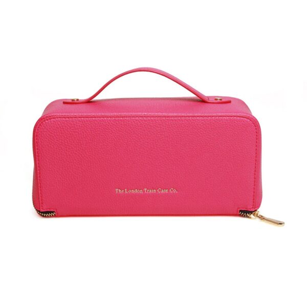 Alice Wheeler Train Case - Hot Pink and Black