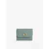 Coach Essential Leather Card Holder Sage