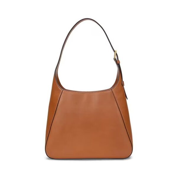 Ralph Lauren Leather Large Tanner Shoulder Bag Tan