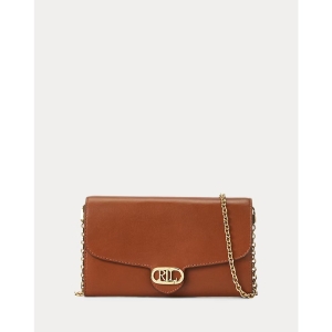 Ralph Lauren Leather Medium Adair Crossbody Tan