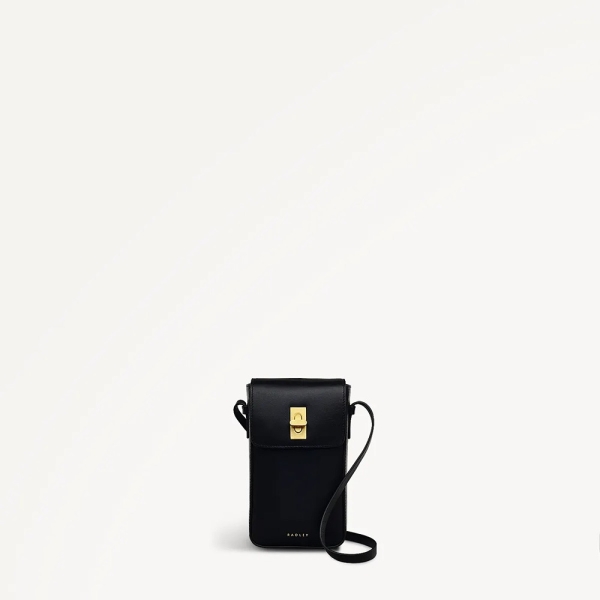 Radley Threadneedle Street Medium Phone Crossbody Black