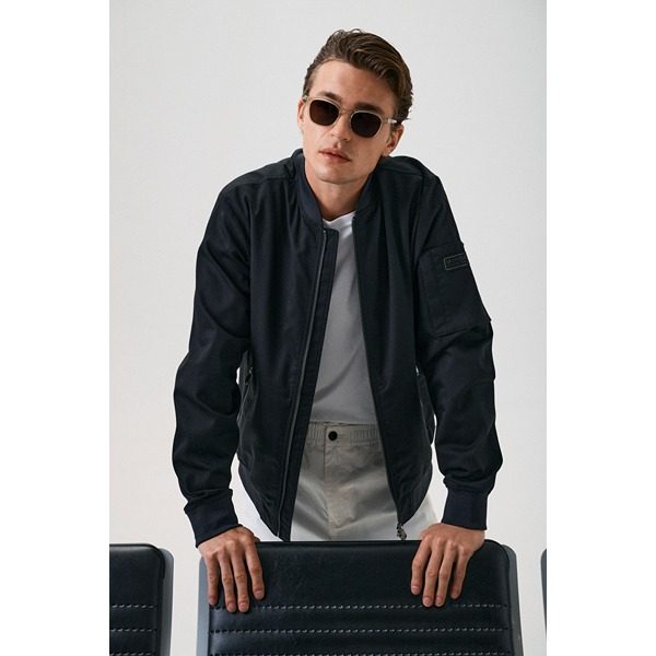 SS26 B.Intl Collection-Tardon Casual Jacket MCA1095BK11,Small Logo T-shirt MTS0141WH51 (2)