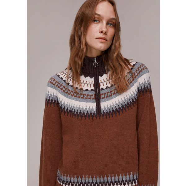 whistles-fairisle-zip-sweater-brown-01 whistles-fairisle-zip-sweater-brown-01